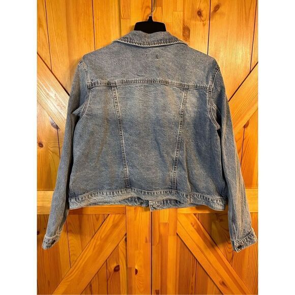 Express Medium Wash Denim Trucker Jacket Size XXL nwt (4727) - Picture 6 of 6